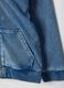 Children's blue cotton blend hoodie regular fit_2