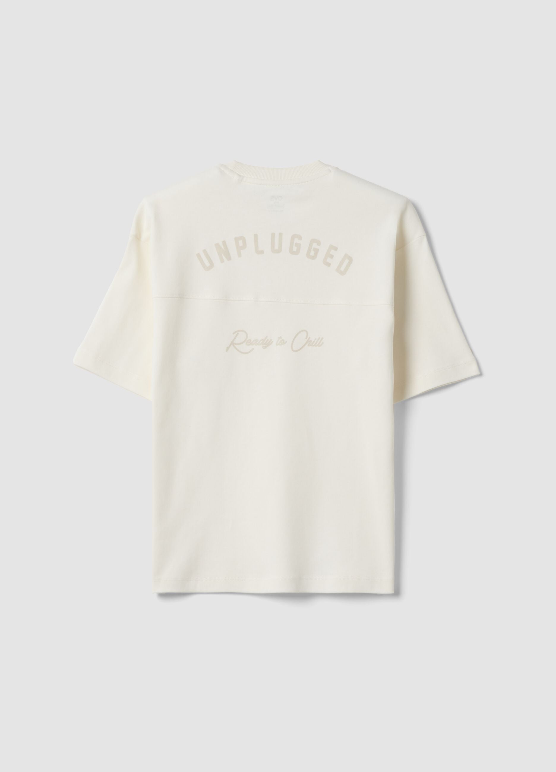 White short-sleeve pure cotton T-shirt