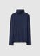 Blue crew neck long sleeve regular fit jumper_4