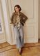 Green genuine leather jacket, regular fit with buttons_0