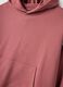 Red cotton blend hoodie regular fit sweatshirt_5
