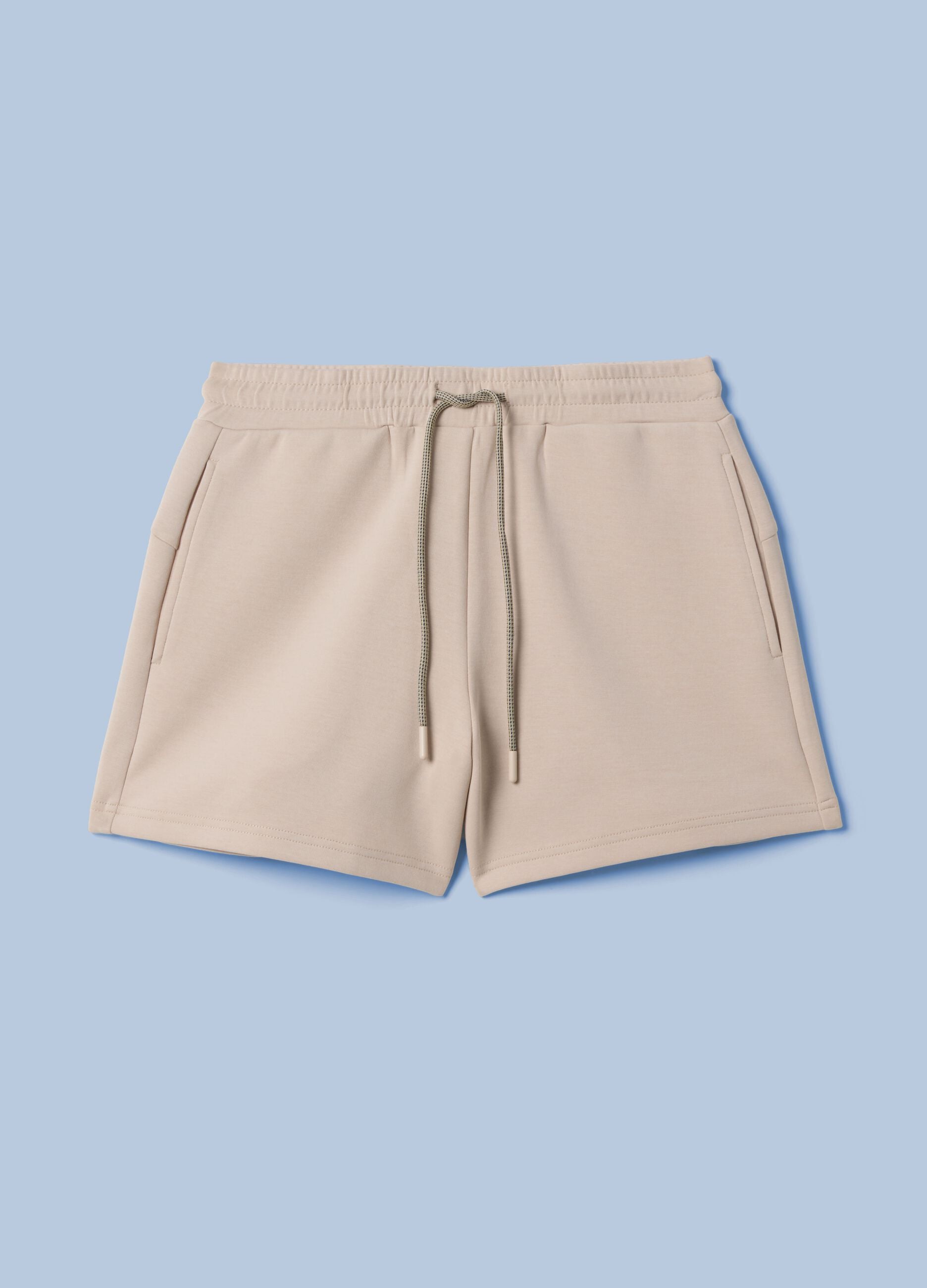 ALTAVIA SAILING beige stretch cotton sports shorts