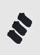 Triple pack of blue ankle sports socks in a cotton blend regular fit_0