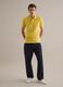 Yellow Supima cotton polo shirt, regular fit_1