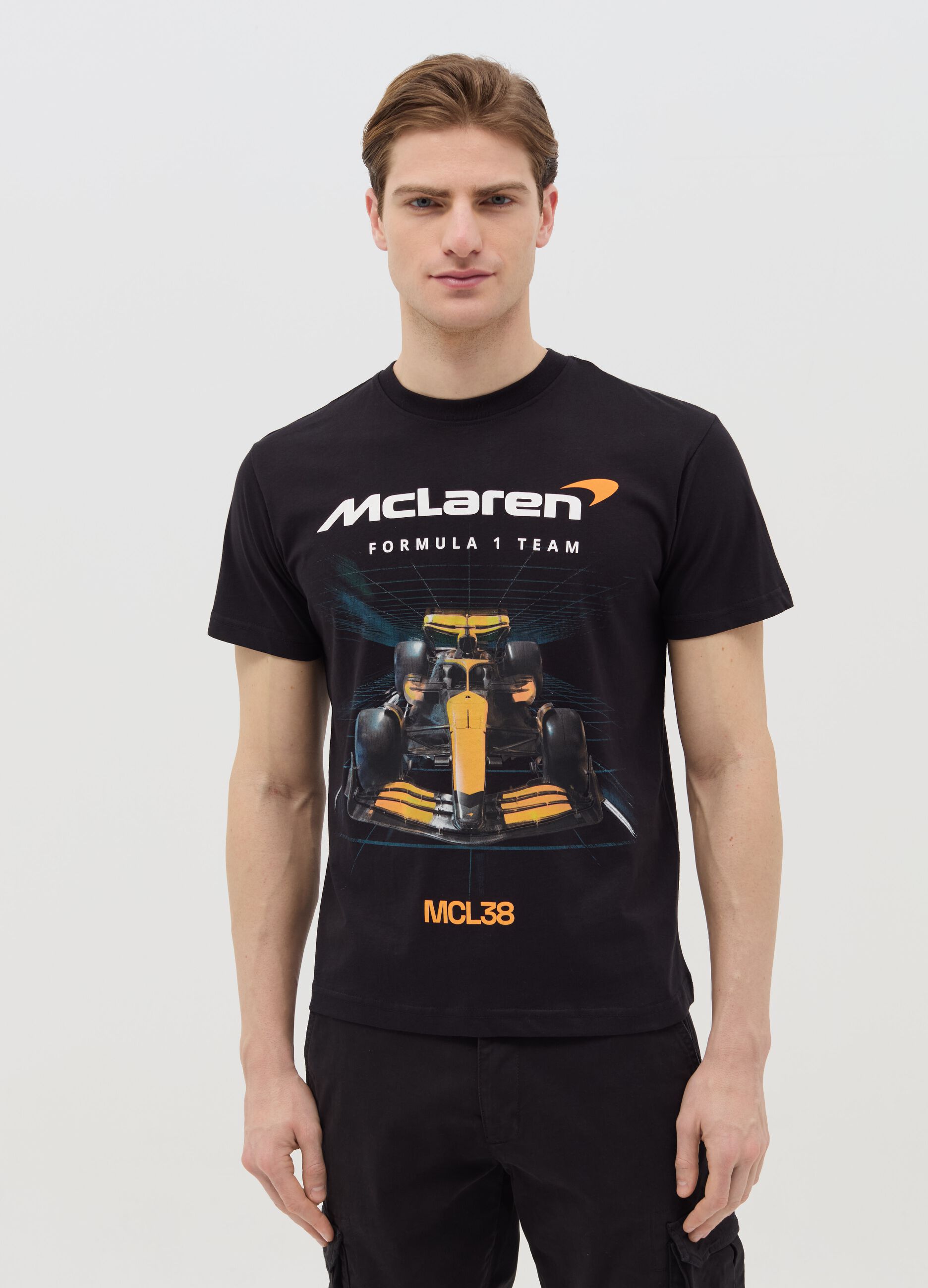 Cotton T-shirt with Formula 1 print