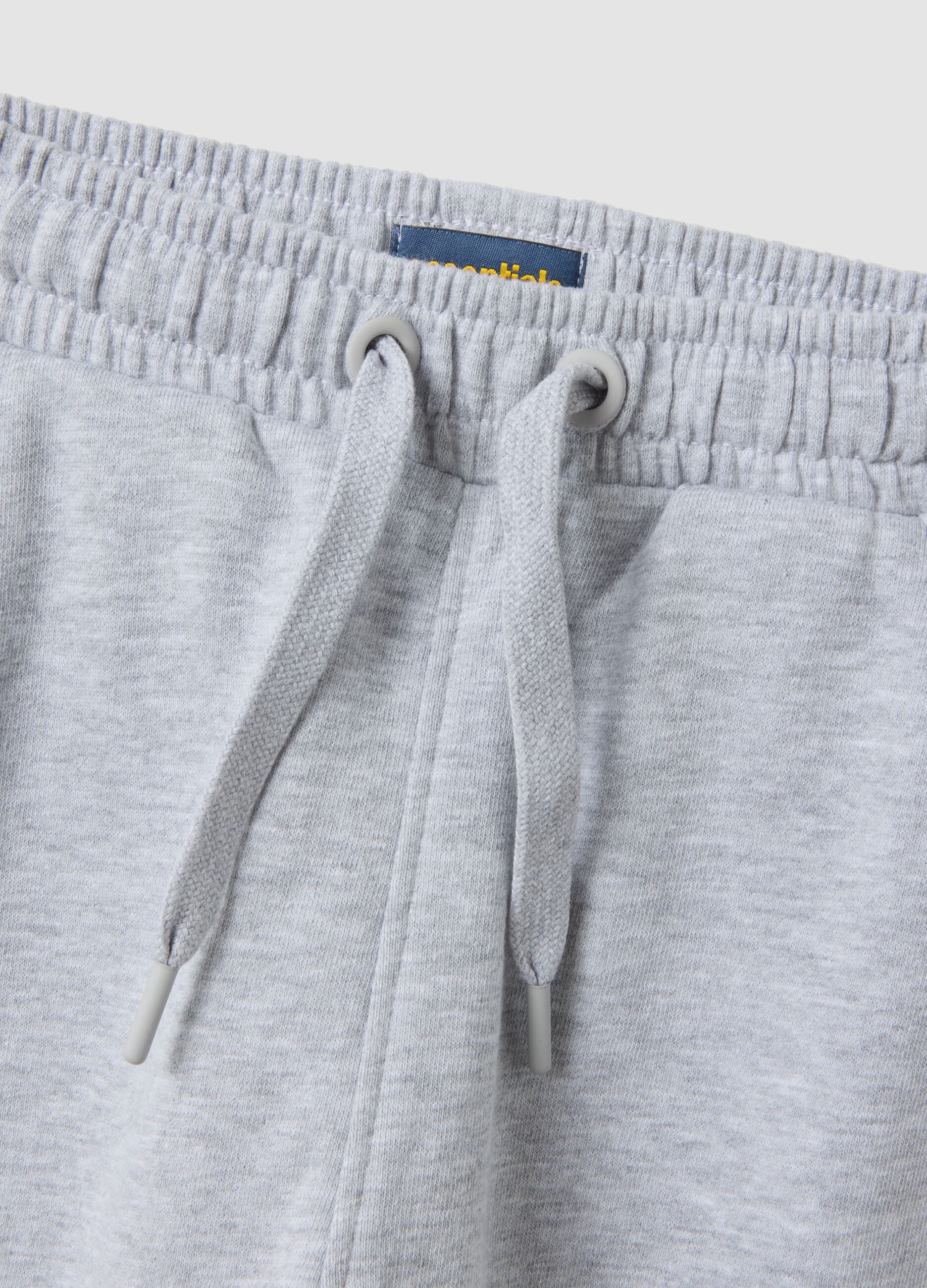 Grey organic cotton joggers