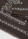 Brown pure cotton scarf with paisley pattern_2