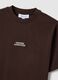 Brown pure cotton regular fit t-shirt with print_5