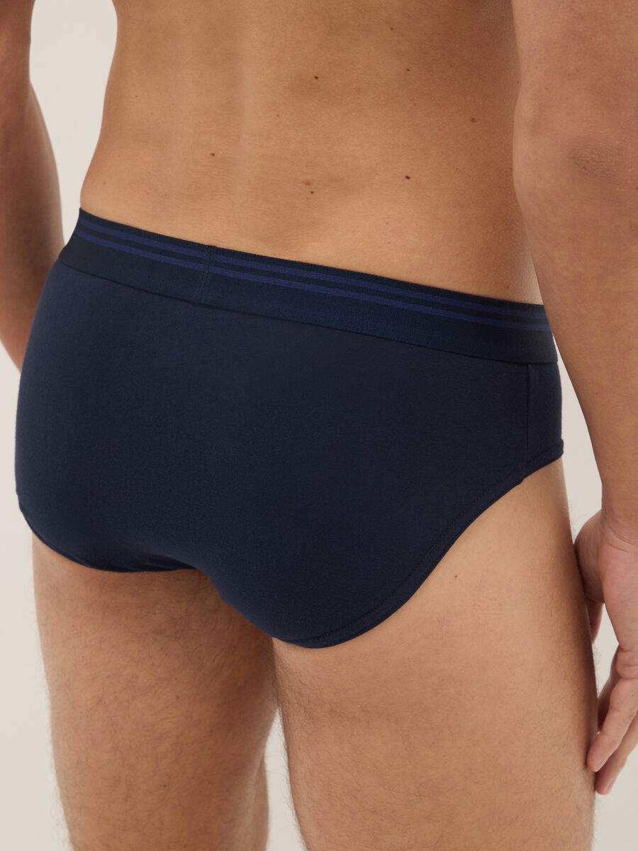 Tripack of regular fit multicolour cotton briefs_2