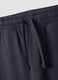 Pantaloni jogger grigi in puro cotone organico con tasche cargo per bambino_3