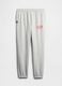 Grey Jogger Trousers in Mixed Fabric_3