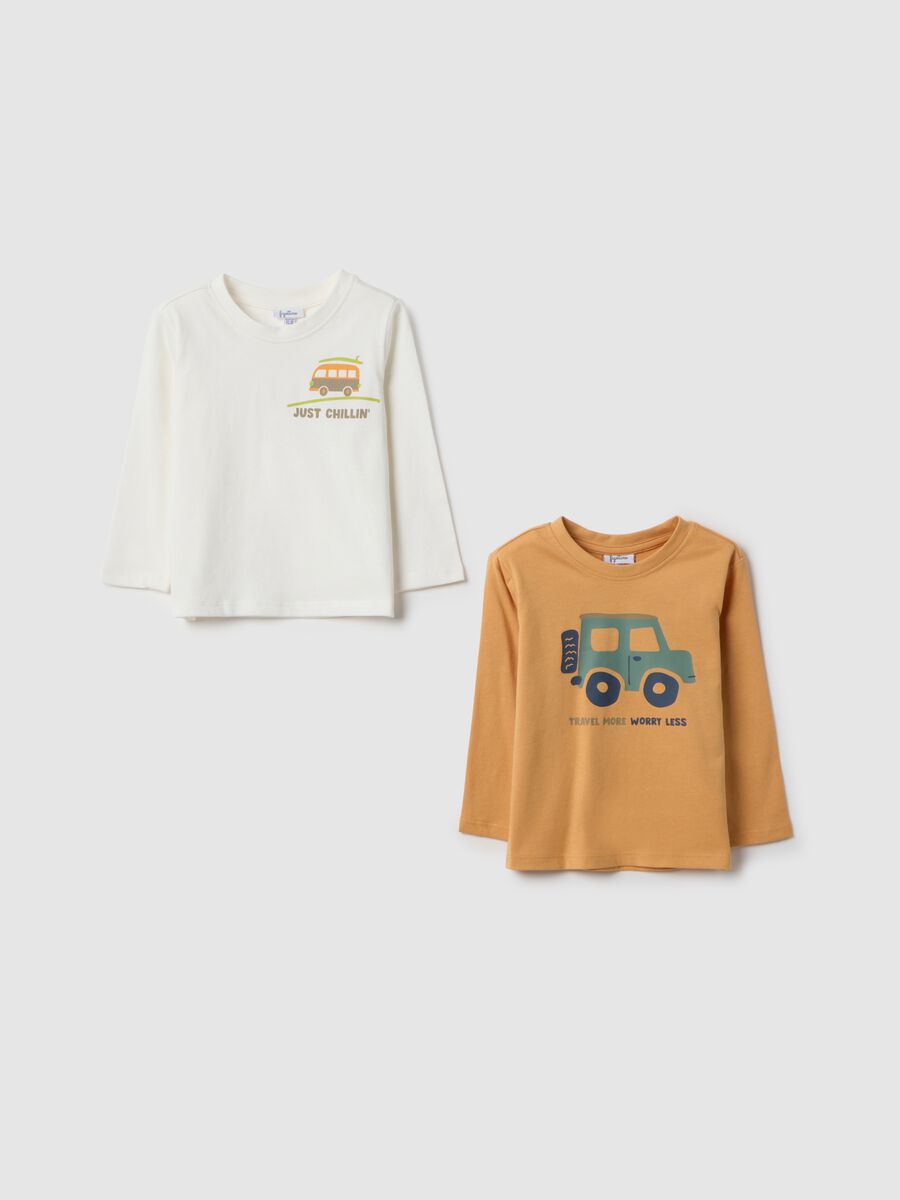 Multicolour Pure Cotton Kid's T-shirt Bipack - Regular Fit_0