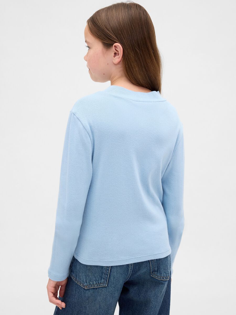 Light blue cotton long sleeve shirt_1