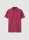 Pink Supima cotton polo shirt, regular fit_4