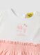 Pink cotton-linen blend romper with Winnie the Pooh embroidery for baby girl_2