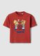 Red short-sleeve pure cotton T-shirt_0