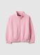 Girls' Pink Pure Cotton Sweatshirt Regular Fit_0
