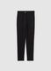 Black Stretch Regular Fit Leggings_4