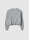 Grey cotton blend girls' relaxed fit sweatshirt with star_4