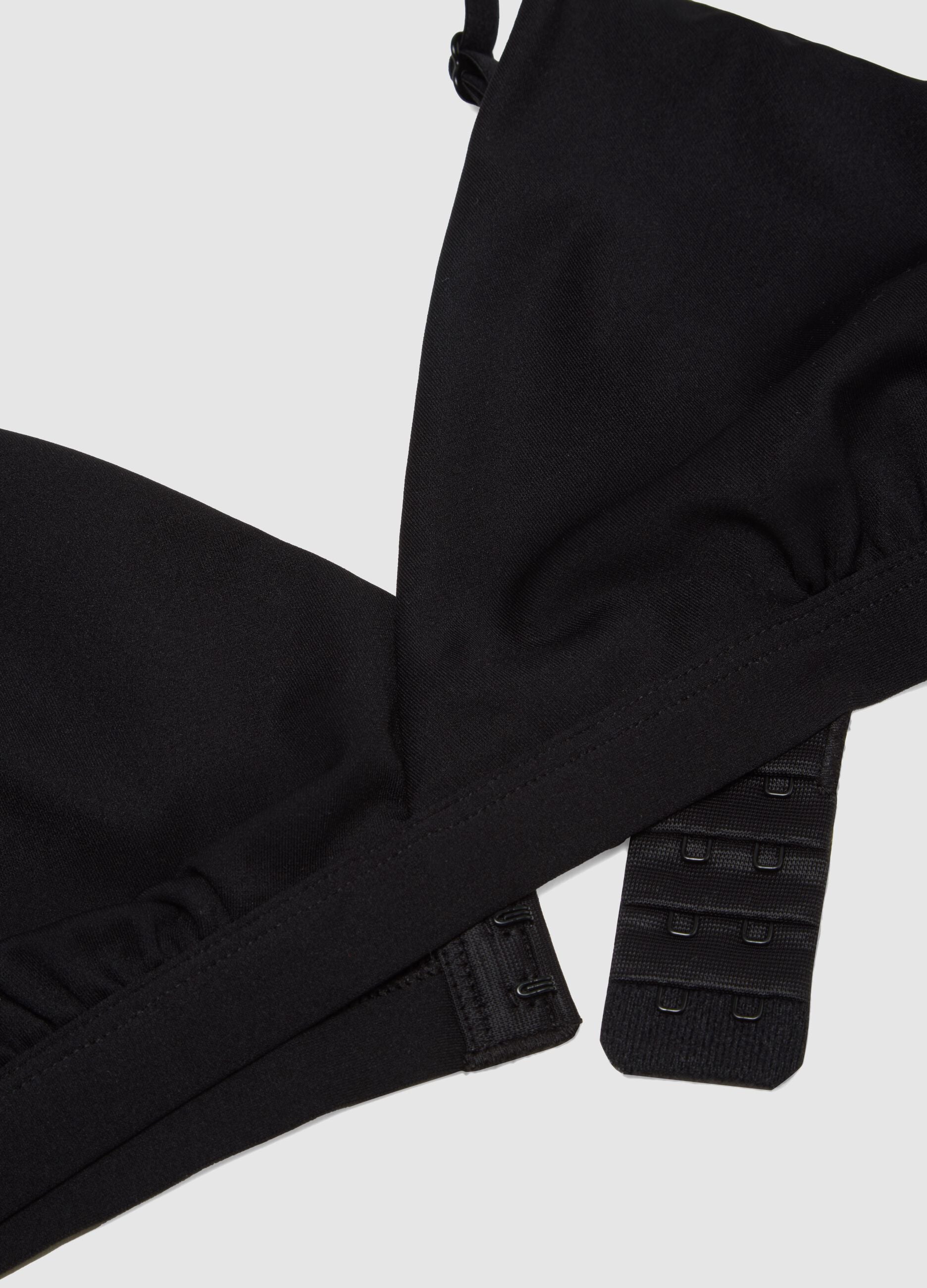 Black Triangle Bra Without Padding