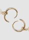 Gold-tone earrings with starfish charm_1