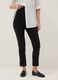 Black Stretch Viscose Maternity Slim Trousers_1