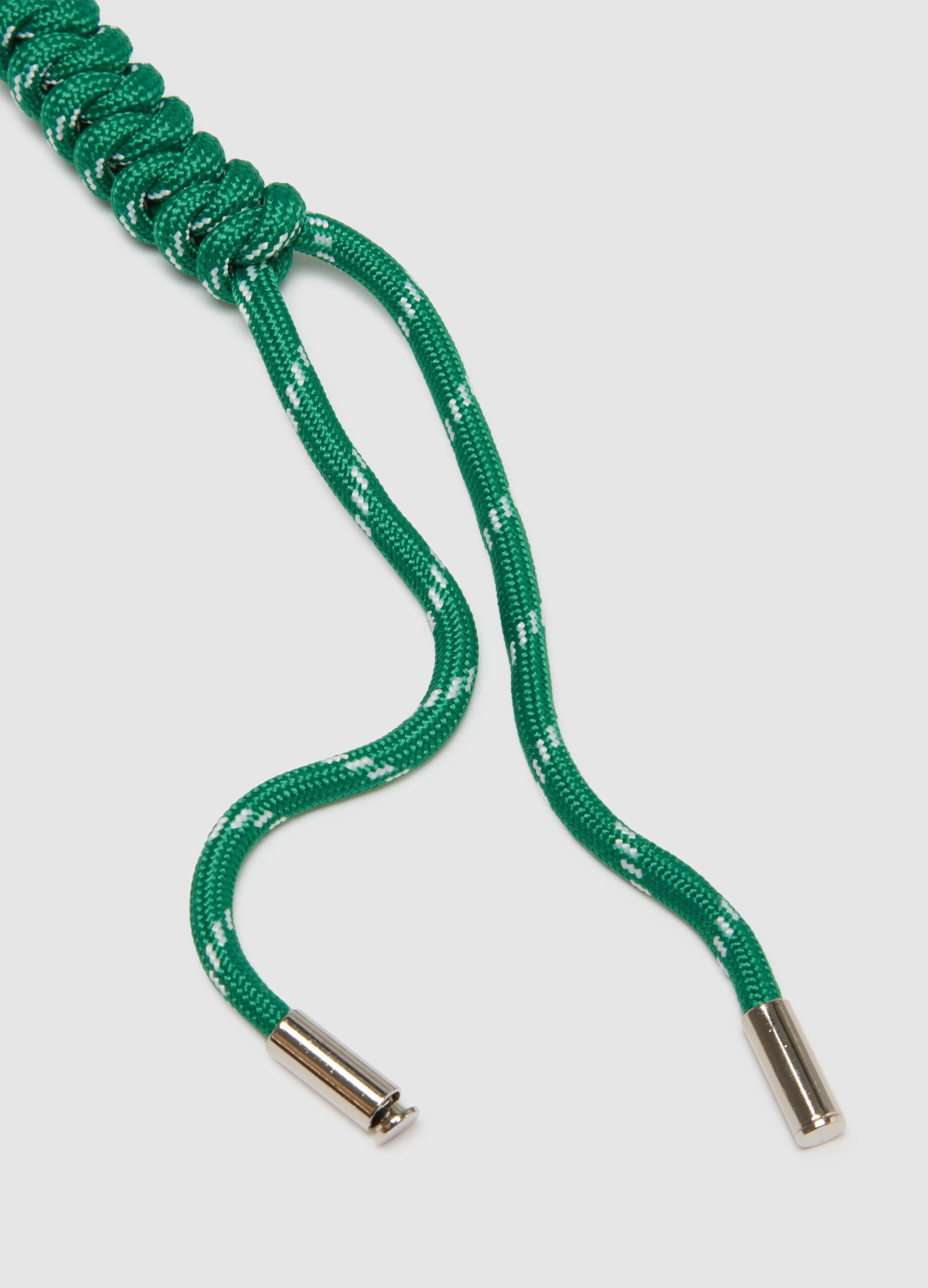 Green Heart-Shaped Keychain with Tennis Racket