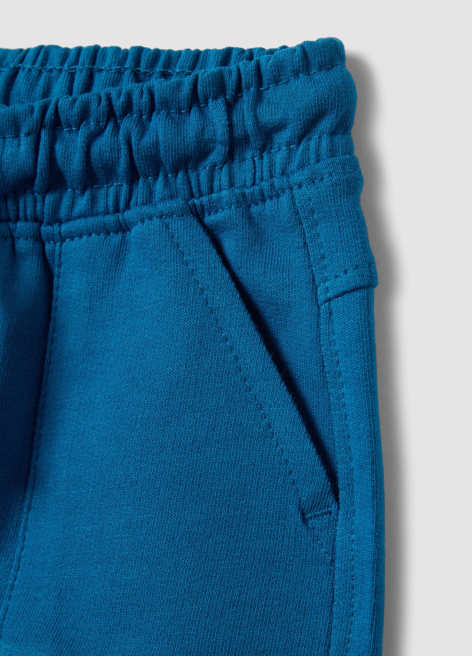 Baby Regular Fit Blue Pure Cotton Shorts