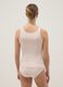 Beige regular fit stretch cotton tank top_2