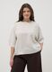 Multicolour striped linen blend regular fit t-shirt_0