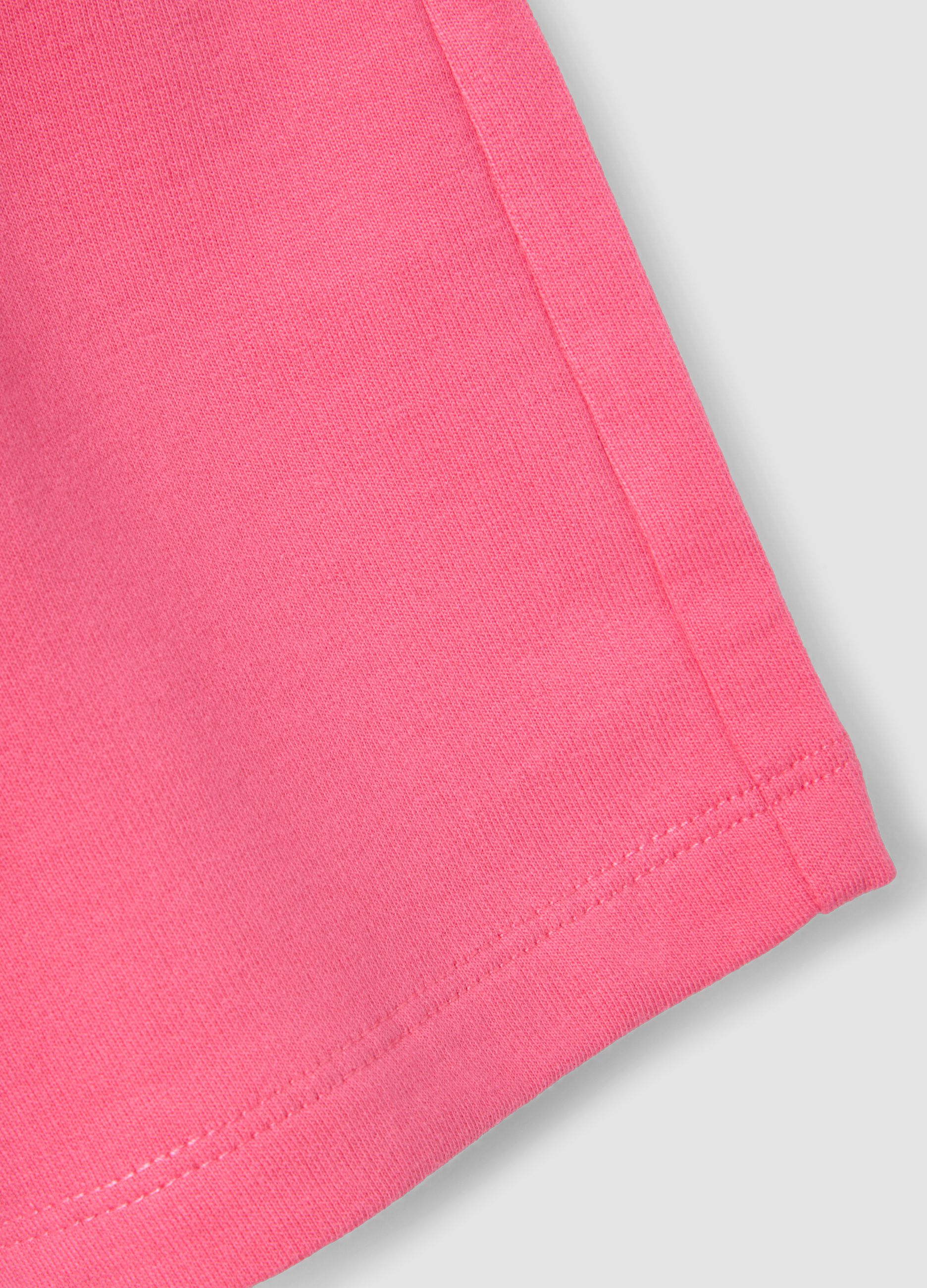 Girls&rsquo; pink pure cotton shorts, regular fit