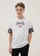 Children's white pure cotton oversized fit t-shirt with prints_0