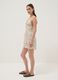 Beige floral pure viscose mini dress_3