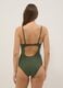Green stretch swimsuit with embellishments_3