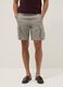 Grey pure cotton regular-fit cargo shorts_1