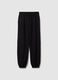 Pantaloni jogger in misto cotone nero regular fit_4
