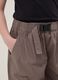 Brown pure cotton trousers with elasticated waistband for girls_2