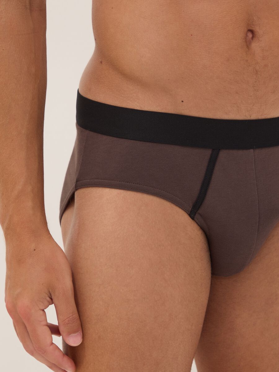 Tripack di slip grigi in cotone organico elasticizzato_3