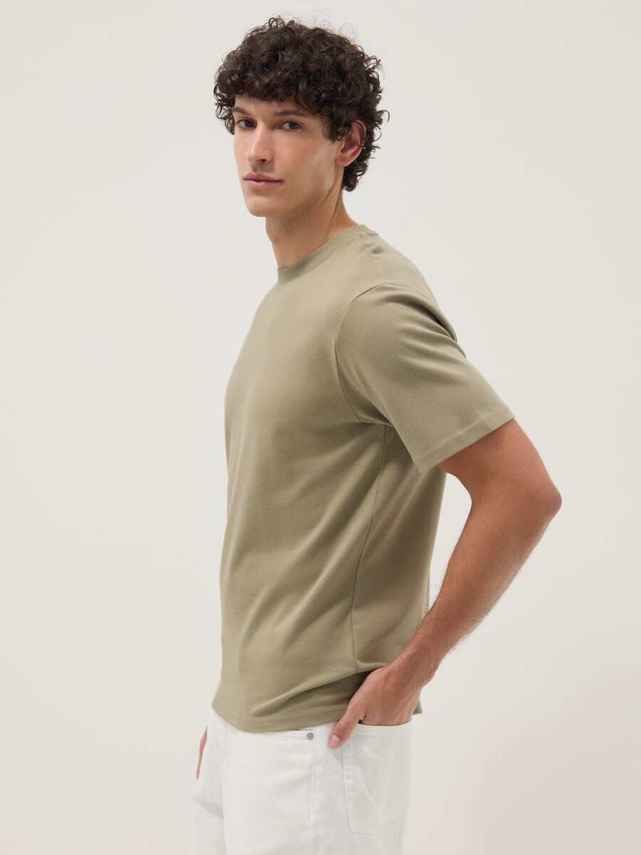 The Iconic Tee Green T-shirt in Pure Cotton Relaxed Fit_1