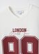 Oversized white pure cotton T-shirt with print and V-neck_5