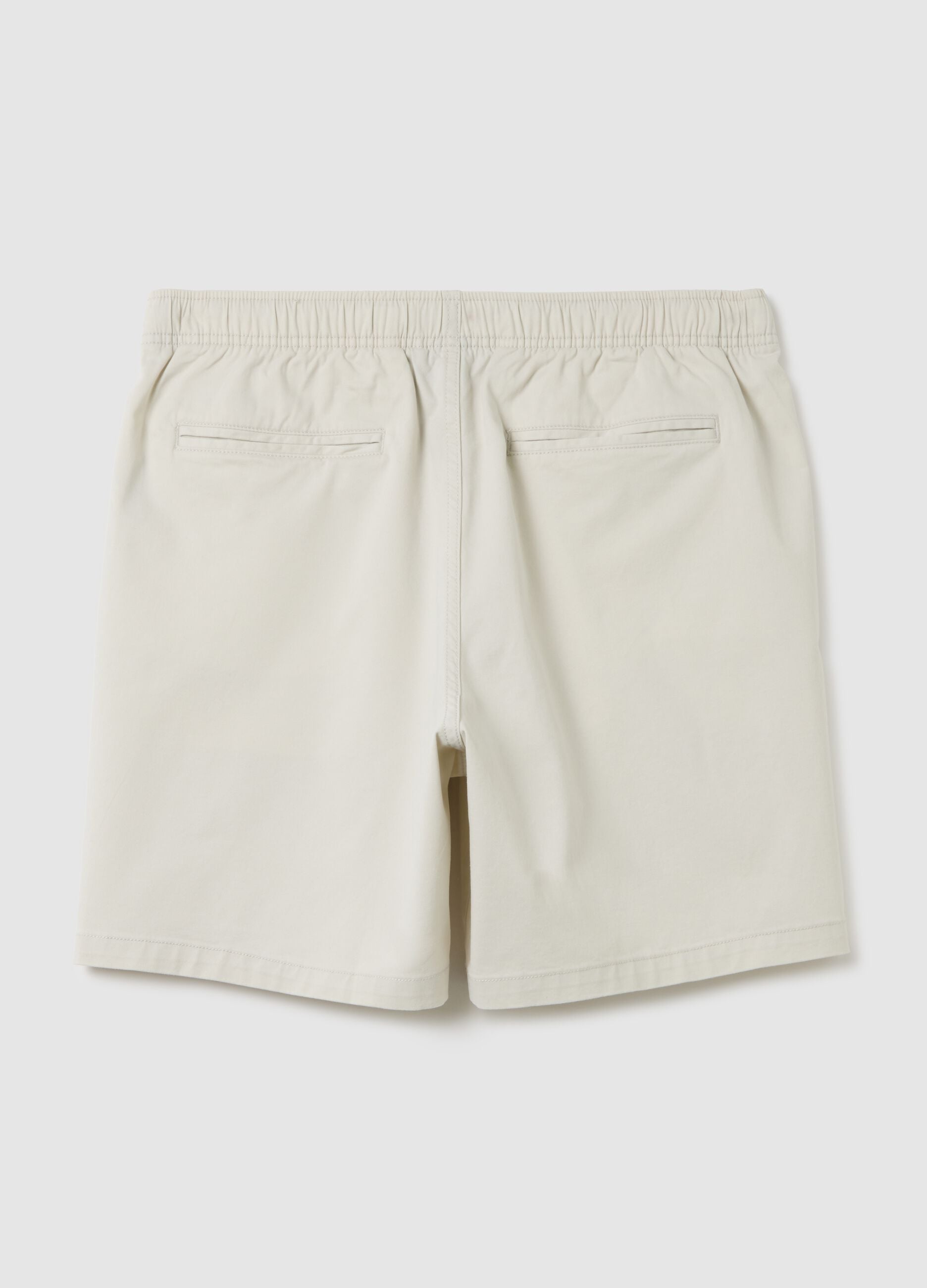 Stretch cotton Bermuda joggers