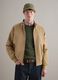 Beige regular fit jacket with zip_1