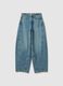 Pure Cotton Blue Regular Fit Skater Jeans_4