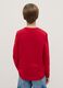 Red cotton regular fit t-shirt for boys_1