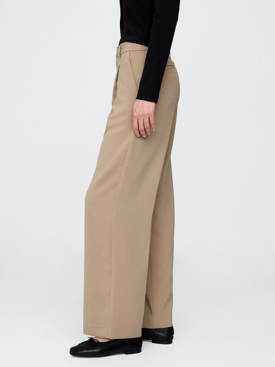Pantaloni a palazzo in tessuto elasticizzato_3
