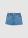 Baby girls&rsquo; blue regular-fit shorts in denim_0