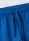Blue organic cotton shorts with elasticated waist_2