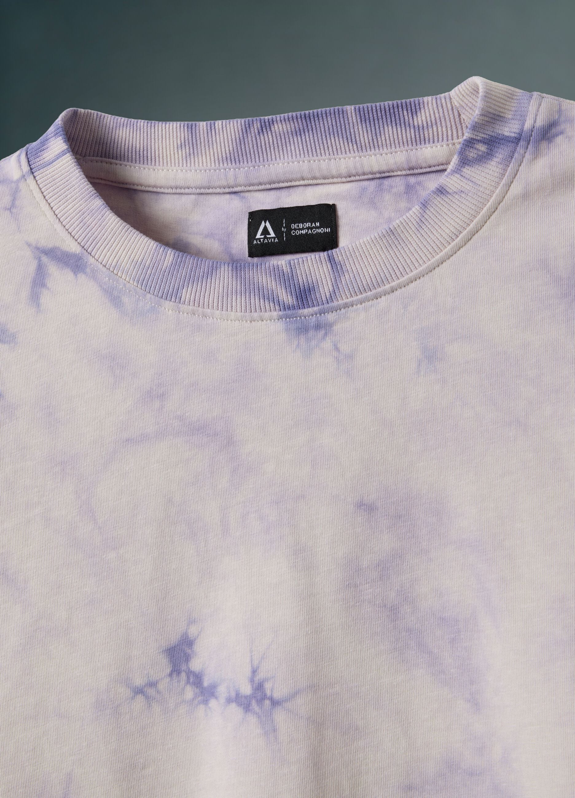 Cotton-hemp blend tie-dye effect T-shirt ALTAVIA WITH DEBORAH COMPAGNONI