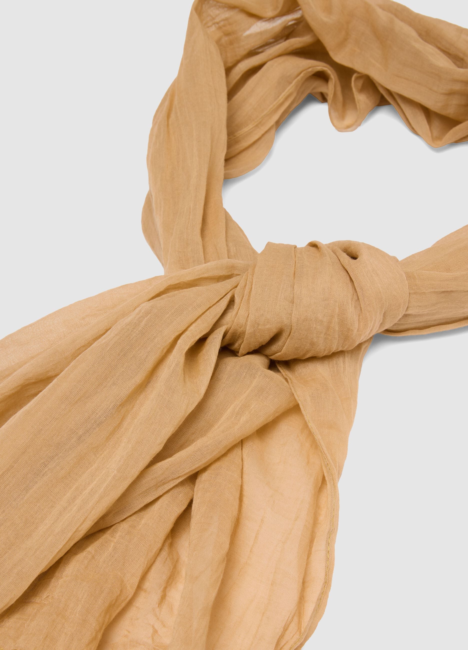 Pure Cotton Beige Scarf