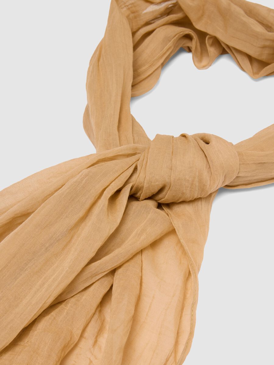 Pure Cotton Beige Scarf_1